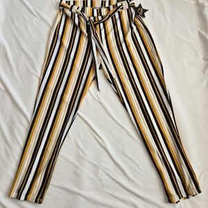 Chic Striped Women's Trousers